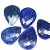 Dark Blue Sapphire Faceted Pear Drop Briolette Beads You will get 5 Beads in Same Size. Size is 20mm x 10mm approx. We always have more quantity available in our stock. 